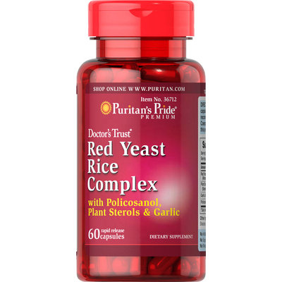 Puritan's Pride Red Yeast Rice Complex-60 Capsules