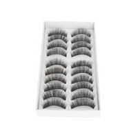 10 Pair Long Black False Eyelashes Eye Lashes Makeup sks017 by Crazy Cart