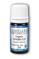 Essential Oil Ginger CO2 Organic Simplers Botanicals 5 ml Liquid