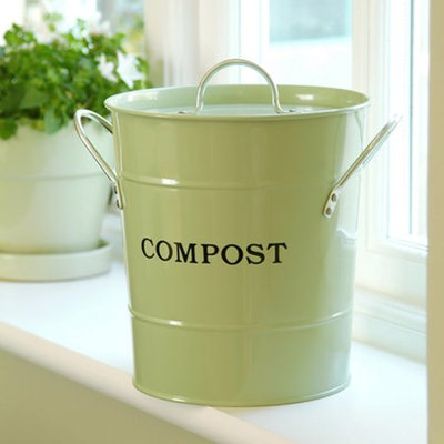 2-N-1 Kitchen Bucket small- Oatmeal Color
