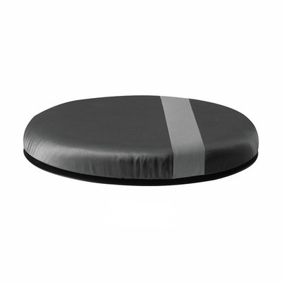 HealthSmart Vivi Relax-a-Bac Premium Swivel Seat Cushion, Compact Size, Gray Stripe