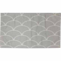 Thumbprintz Art Deco Circles Grey and white Rug, 22.5