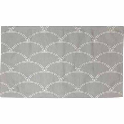 Thumbprintz Art Deco Circles Grey and white Rug, 22.5