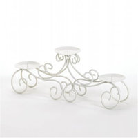 Zingz & Thingz 57071267 White Tendril Candle Stand