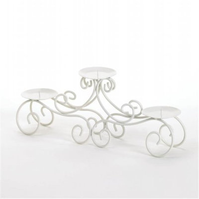 Zingz & Thingz 57071267 White Tendril Candle Stand