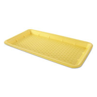 Gen-Pak GNPW1025SYL Foam Supermarket Trays Yellow - 15 x 8 in. - 125 Per Bag & Bag of 2