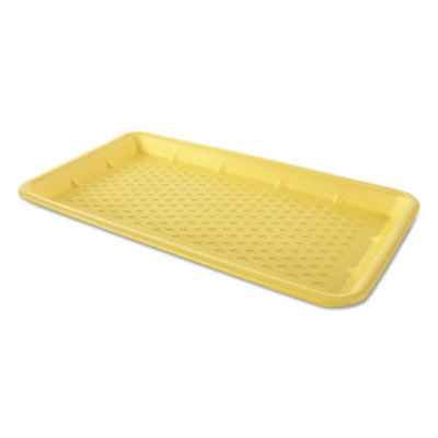 Gen-Pak GNPW1025SYL Foam Supermarket Trays Yellow - 15 x 8 in. - 125 Per Bag & Bag of 2