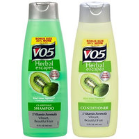 Alberto VO5 Herbal Escapes Kiwi Lime Squeeze + Lemongrass Extract Shampoo & Conditioner 15 Oz ( 2 PACK )