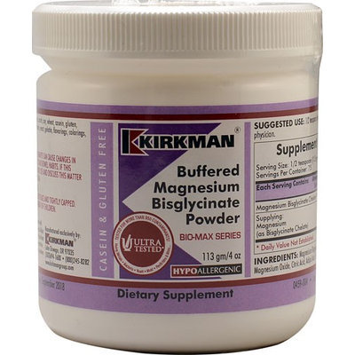 Kirkman Buffered Magnesium Glycinate Powder 4 oz