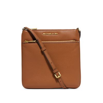 Michael Kors Riley Small Pebbled Leather Crossbody in Brown