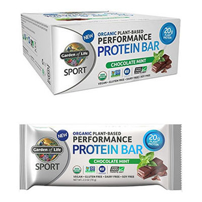 Garden Of Life Sport Organic Plant Based Performance Protein Bars Chocolate Mint