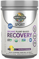 Sport Organic Plant-Based Recovery Blackberry Lemonade Garden of Life 446 grams Powder