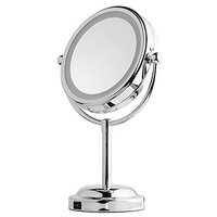 Mirror With Lights - MY CANARY LED Makeup Mirror With Battery /USB Powered,1x/5x Magnifying Light Up Mirror,Double Sided Vanity Mirror For Bathroom Or Bedroom Countertop,Desk Mirror With 360° Rotation