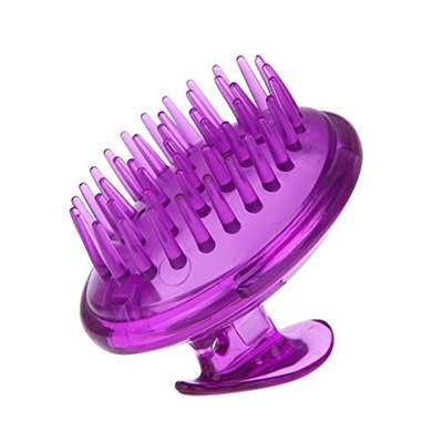 Shampoo Scalp Brush,T-Trees Silicone Shampoo Brush,Head Neck Massager Brush,Hair Scalp Brush,Head cleaner- Soft Silicone Rubber Bristles ,Round Type Non Slip Shampoo Comb with Removable