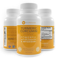 Organic Turmeric Curcumin with BioPerine Black Pepper 2Months Supply of 1300mg - Equivalent to 10,600mg of Daily Tumeric - 95% Standardized Curcuminoids - Joint Support Mobility Pain Relief Supplement