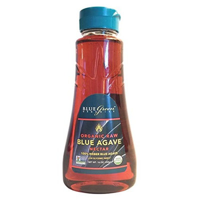 Blue Green Agave Organic Nectar, Raw Blue, 16 Ounce