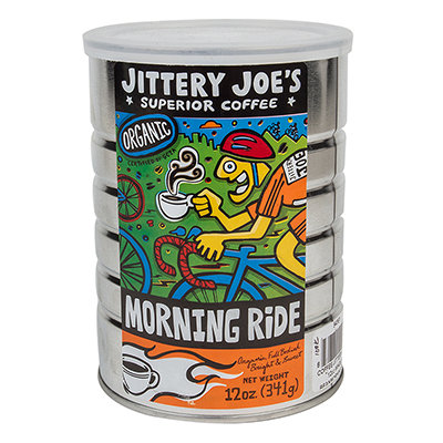 Jittery Joe's Morning Ride Full City Roast 12oz Whole Bean Coffee