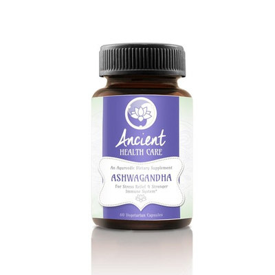 Ancient Health Care Premium Ashwagandha (Withania Somnifera, Indian Ginsing) Ayurevedic Herb - Anxiety Relief & Stress Support - 7% Withanolides - 300mg - 60 Veggie Capsules - Made in USA
