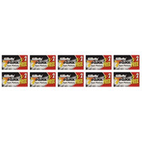 Gillette 7 O'Clock Black Super Platinum Double Edge Blades, 7 ct. (Pack of 10)