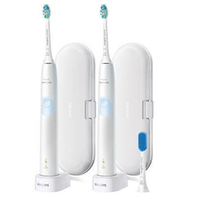 Philips Sonicare Protective Clean 4300 Plaque Control Rechargeable Toothbrush, 2 pk.