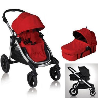Baby Jogger 81263KIT1 2011 City Select Stroller with Bassinet - Ruby