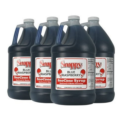 Blue Raspberry Snappy Snow Cone Syrup (4-1 Gallon)