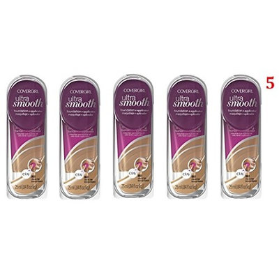 (Pack of 5) - VALUE PACK! - CoverGirl Ultrasmooth Foundation Plus Applicator, 860 Classic Tan : Beauty