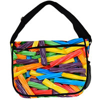 Candy Messenger Bag (Licorice)