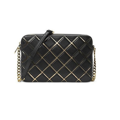 MICHAEL Michael Kors Jet Set Travel Large East West Crossbody BLACK/GOLD 32H6GTVC3U-001