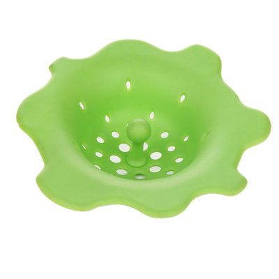 Outgeek Decorative Flower Shape Silicone Sink Drain Strainer for Kitchen Bathroom Home