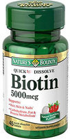 Nature's Bounty Quick Dissolve Biotin 5000 mcg-45 Tablets