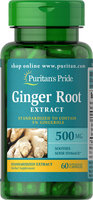 Puritan's Pride Ginger Root Standardized Extract 500mg-60 Capsules