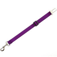 Max & Zoey 1-Inch Wide Dog Car Seat Belt, Purple