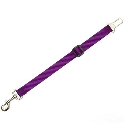 Max & Zoey 1-Inch Wide Dog Car Seat Belt, Purple