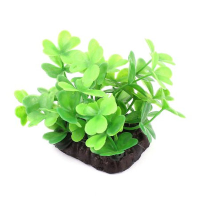 7cm Green Plastic Artificial Water Plant Grass for Fish Tank