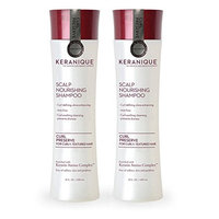 Keranique Curl Preserve | Scalp Nourishing Shampoo for Curly, Textured Hair - Sulfate Free, Paraben Free, Anti Breakage, Mild Formula 8 fl oz.