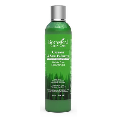 Hair Growth / Anti-Hair Loss Premium Organic Sulfate-Free Shampoo “Cayenne & Saw Palmetto” Natural Therapy and Alopecia Prevention.