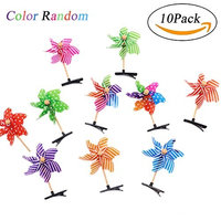 Windmill Clips - Children Hair Clip 10Pcs Cute Colorful Windmills Hairpin - Hair Accessories For Women Girl Lady By Sportsvoutdoors