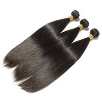 Black Hair Bundles Weft Unprocessed Brazilian Virgin Human Hair Weave Grade 7A Quality Brazilian Hair Extensions Weave Weft Thick Straight 14