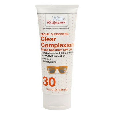 Walgreens Clear Sunscreen Lotion Face SPF 30 3.4 oz.(pack of 4)