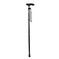 DuraCare Premium Adjustable Folding Cane Walking Stick - Black