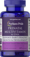 Puritan's Pride Prenatal Multivitamin with DHA-60 Softgels
