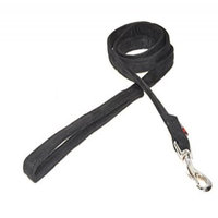 Dogline M8061-1 6 ft. L x 0. 63 W inch Comfort Microfiber Dog Leash, Black