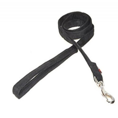 Dogline M8061-1 6 ft. L x 0. 63 W inch Comfort Microfiber Dog Leash, Black