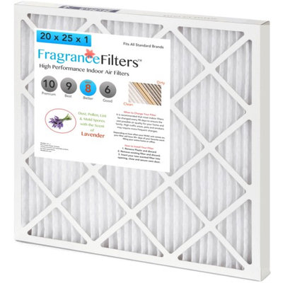 FragranceFilters Scented Indoor Air Filters, Option Lavender, Size 16x1x25