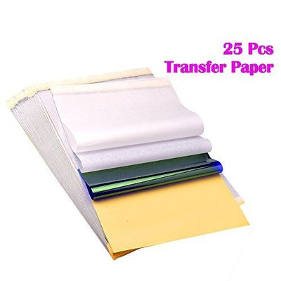 Atomus Tattoo Transfer Paper 25 Sheets Practice Fake Skin for Tattoo Transfer Machine