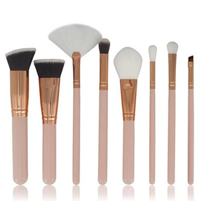OVERMAL 8pcs Cosmetic Makeup Brush Blusher Eye Shadow Brushes Set Kit