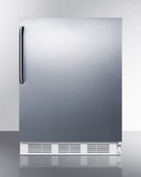 SUMMIT ADA compliant built-in undercounter refrigerator with automatic defrost and stainless steel exterior