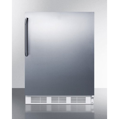 SUMMIT ADA compliant built-in undercounter refrigerator with automatic defrost and stainless steel exterior
