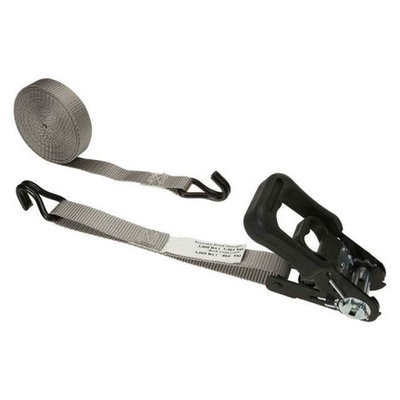 Us Cargo Control 1' x 6' Rubber Coated Ratchet Strap w/ Wire Hooks